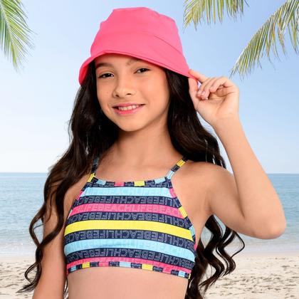 Imagem de Biquíni Juvenil Menina Proteção UV FPS 50+ Top e Tanga Colorido Beach Marujos e Sereias 265