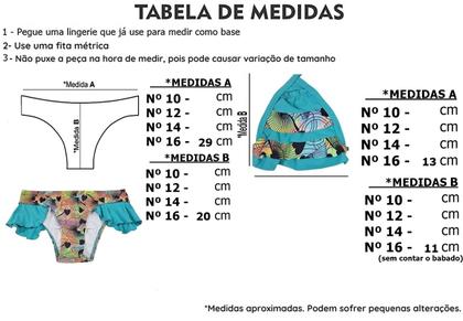 Imagem de Biquini Juvenil sem bojo com babadinhos nº 16 ORLA DA PRAIA