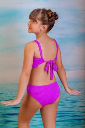 Imagem de Biquini Kids Liso Textura - Sol e Água