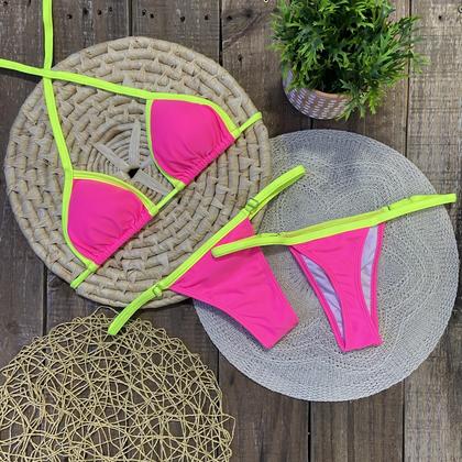 Imagem de Biquíni Marquinha de Fita Pink Neon