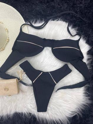 Imagem de Biquíni meia taça Asa Delta Top Fixo Sustentação Aviador - Look Dreams