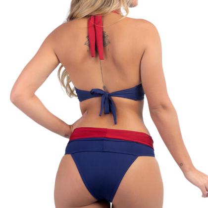 Imagem de Biquíni Meia Taça Com Bojo Sustentação E Calcinha Hot Pant