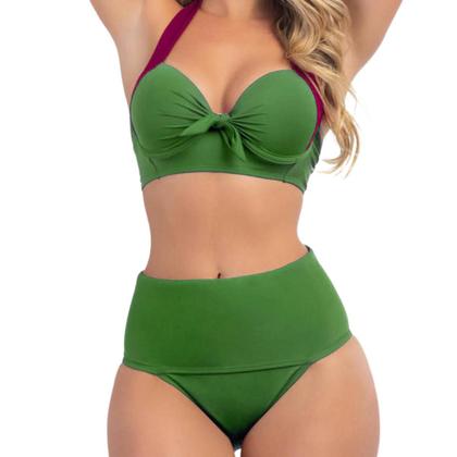 Imagem de Biquíni Meia Taça Com Bojo Sustentação E Calcinha Hot Pant