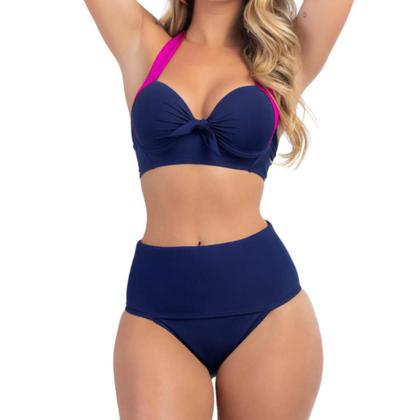 Imagem de Biquíni Meia Taça Com Bojo Sustentação E Calcinha Hot Pant