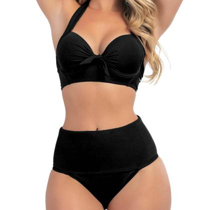 Imagem de Biquíni Meia Taça Com Bojo Sustentação E Calcinha Hot Pant