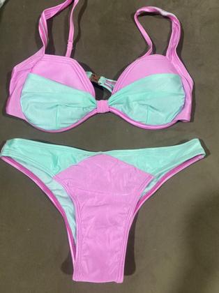 Imagem de Biquini Meia Taça Liso Colorido  Blogueira Papilloo