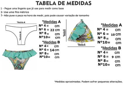 Imagem de Biquini meninas C/ BABADINHOS nº6 (3 A 4 ANOS) ORLA DA PRAIA