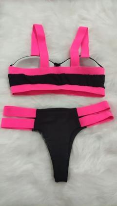 Imagem de Biquini Neon Tiras Grossa Modelo Das Gringas Fio Duplo