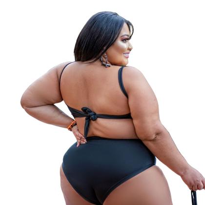 Imagem de Biquini Plus Size 2 em 1 Top Plus Calcinha Cintura Alta Nova Coleção