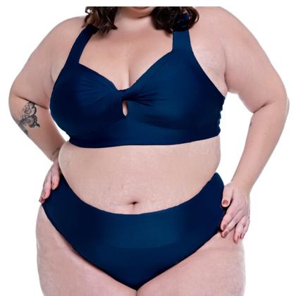 Imagem de Biquini Plus Size Bojo Torcido Calcinha Fio Duplo Ajustável