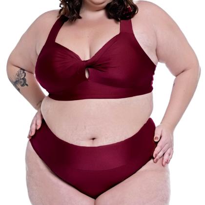 Imagem de Biquini Plus Size Bojo Torcido Calcinha Fio Duplo Ajustável