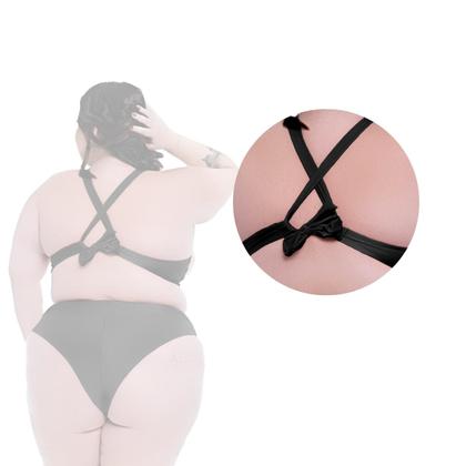 Imagem de Biquini Plus Size Bojo Torcido Calcinha Fio Duplo Ajustável