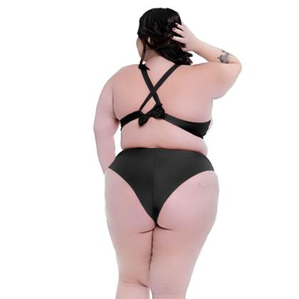Imagem de Biquini Plus Size Bojo Torcido Calcinha Fio Duplo Ajustável