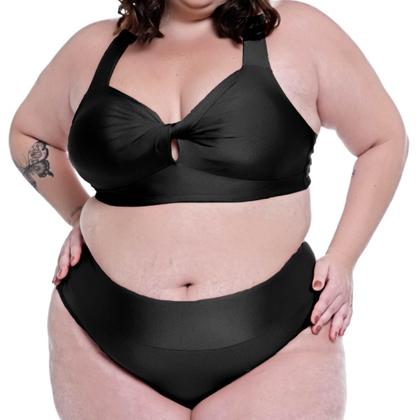 Imagem de Biquini Plus Size Bojo Torcido Calcinha Fio Duplo Ajustável
