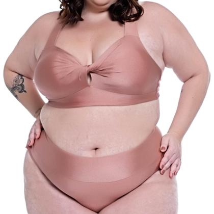 Imagem de Biquini Plus Size Bojo Torcido Calcinha Fio Duplo Ajustável