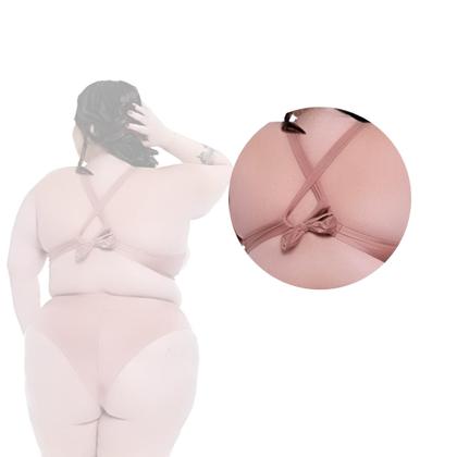 Imagem de Biquini Plus Size Bojo Torcido Calcinha Fio Duplo Ajustável