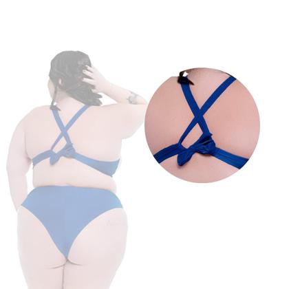 Imagem de Biquini Plus Size Bojo Torcido Calcinha Fio Duplo Ajustável