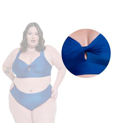 Imagem de Biquini Plus Size Bojo Torcido Calcinha Fio Duplo Ajustável