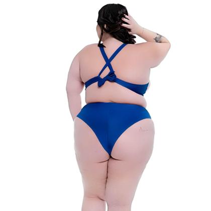 Imagem de Biquini Plus Size Bojo Torcido Calcinha Fio Duplo Ajustável