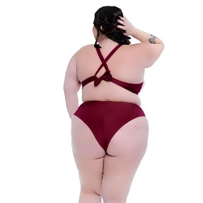 Imagem de Biquini Plus Size Bojo Torcido Calcinha Fio Duplo Ajustável