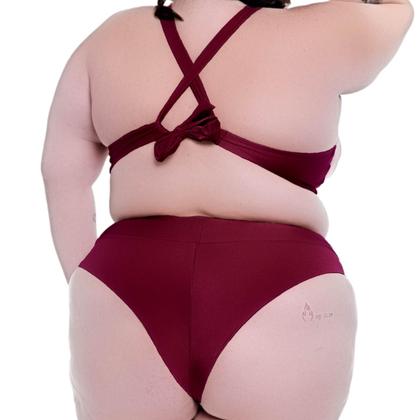 Imagem de Biquini Plus Size Bojo Torcido Calcinha Fio Duplo Ajustável