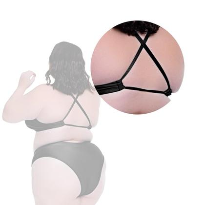 Imagem de Biquíni Plus Size Com Bojo Removível Disfarça Barriguinha