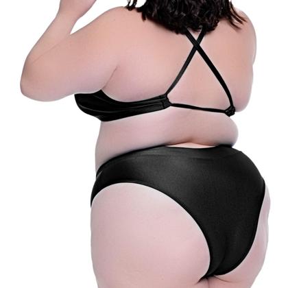 Imagem de Biquíni Plus Size Com Bojo Removível Disfarça Barriguinha