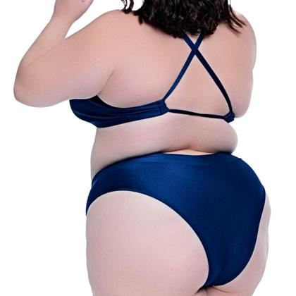 Imagem de Biquíni Plus Size Com Bojo Removível Disfarça Barriguinha