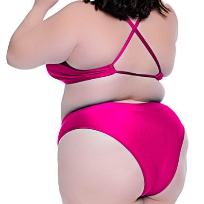 Imagem de Biquíni Plus Size Com Bojo Removível Disfarça Barriguinha
