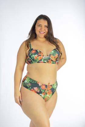 Imagem de Biquíni Plus Size Estampado Asa Delta com Alta Sustentação