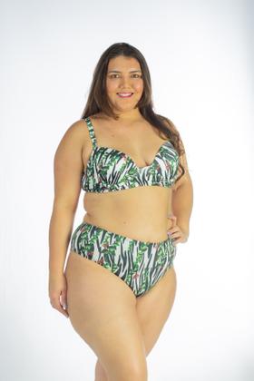 Imagem de Biquíni Plus Size Estampado Asa Delta com Alta Sustentação
