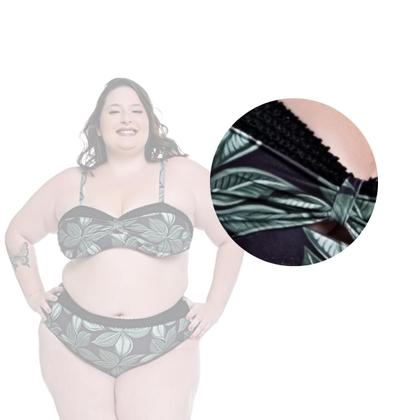 Imagem de Biquíni Plus Size Estampado Detalhe Bojo Fixo Com Regulador