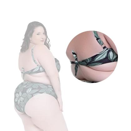 Imagem de Biquíni Plus Size Estampado Detalhe Bojo Fixo Com Regulador