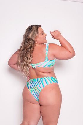 Imagem de Biquíni plus size estampado detalhe v