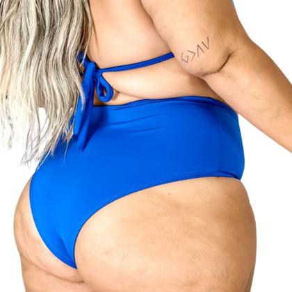 Imagem de Biquini Plus Size Hot Pant Cortininha Firme Calcinha Cintura Alta