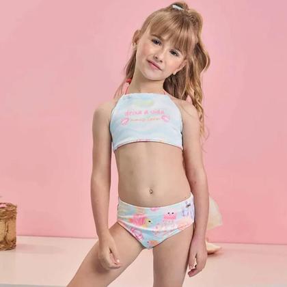Imagem de Biquíni reversível dry com proteção uv 50+ estampado flora infanti