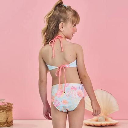 Imagem de Biquíni reversível dry com proteção uv 50+ estampado flora infanti