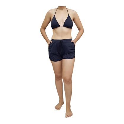 Imagem de Biquini Short Com Bolso e Top Cortininha/ Com Bojo Maleável