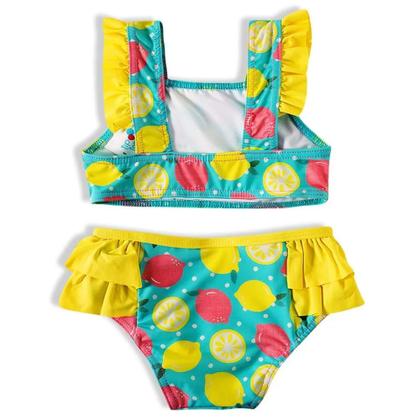 Imagem de Biquíni Tip Top Limão Com Babado E Proteção Uv50+ Cód: 304