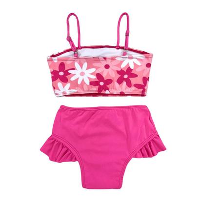 Imagem de Biquíni Top Faixa Estampada + Calcinha Lisa