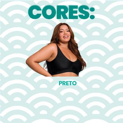 Imagem de Biquíni Top Regata Avulso Plus Size Liso Básico Selene