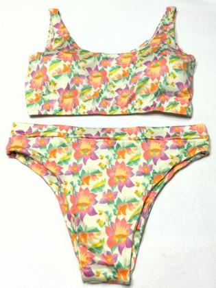 Imagem de Biquíni Top Regata Com Bojo Cintura Alta Plus Size 48/50