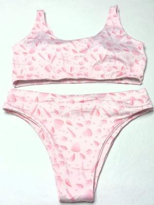 Imagem de Biquíni Top Regata Com Bojo Cintura Alta Plus Size 48/50