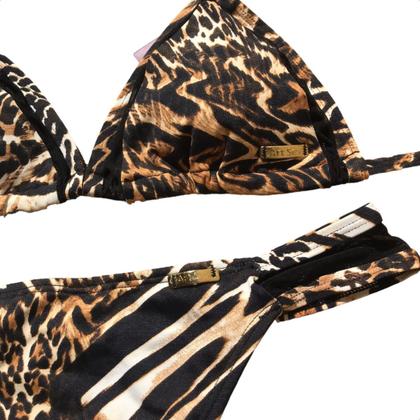 Imagem de Biquíni Tule Cortininha Feminino Praia Fio Dental Banho Neon De Transparente Lançamento Alta Qualidade Conjunto