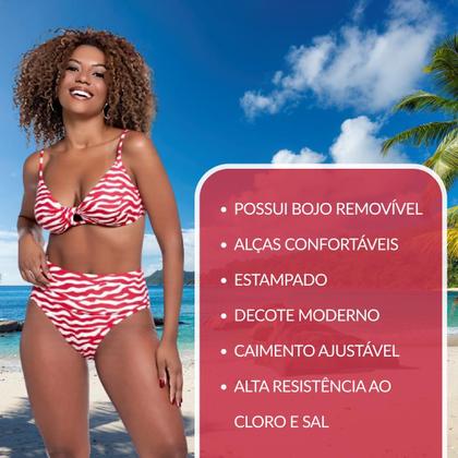 Imagem de Biquínis Feminino Kit Liso e Estampado Moderno Bojo Praia