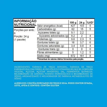 Imagem de Biscoito Club Social Integral Kit 5 Packs 144g - 6x24g