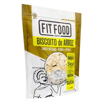 Imagem de Biscoito de Arroz Integral Quinoa e Linhaça FIT FOOD 90g