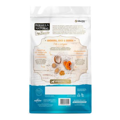 Imagem de Biscoito Fórmula Natural Dog Biscuits para Cães Adultos de Pequeno Porte Sabor Abóbora, Coco e Quinoa 250g