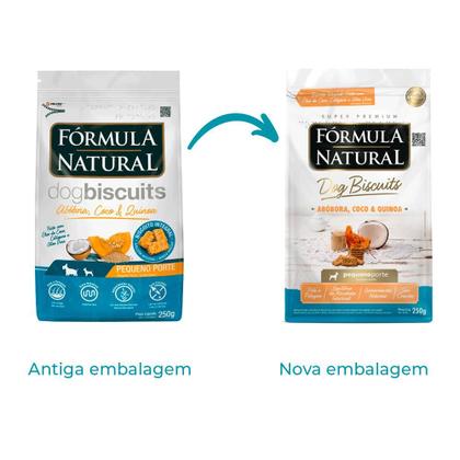 Imagem de Biscoito Fórmula Natural Dog Biscuits para Cães Adultos de Pequeno Porte Sabor Abóbora, Coco e Quinoa 250g