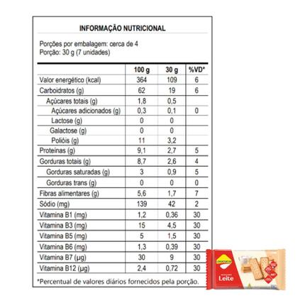 Imagem de Biscoito Leite Lowçucar Zero Açucares E Lactose 115G